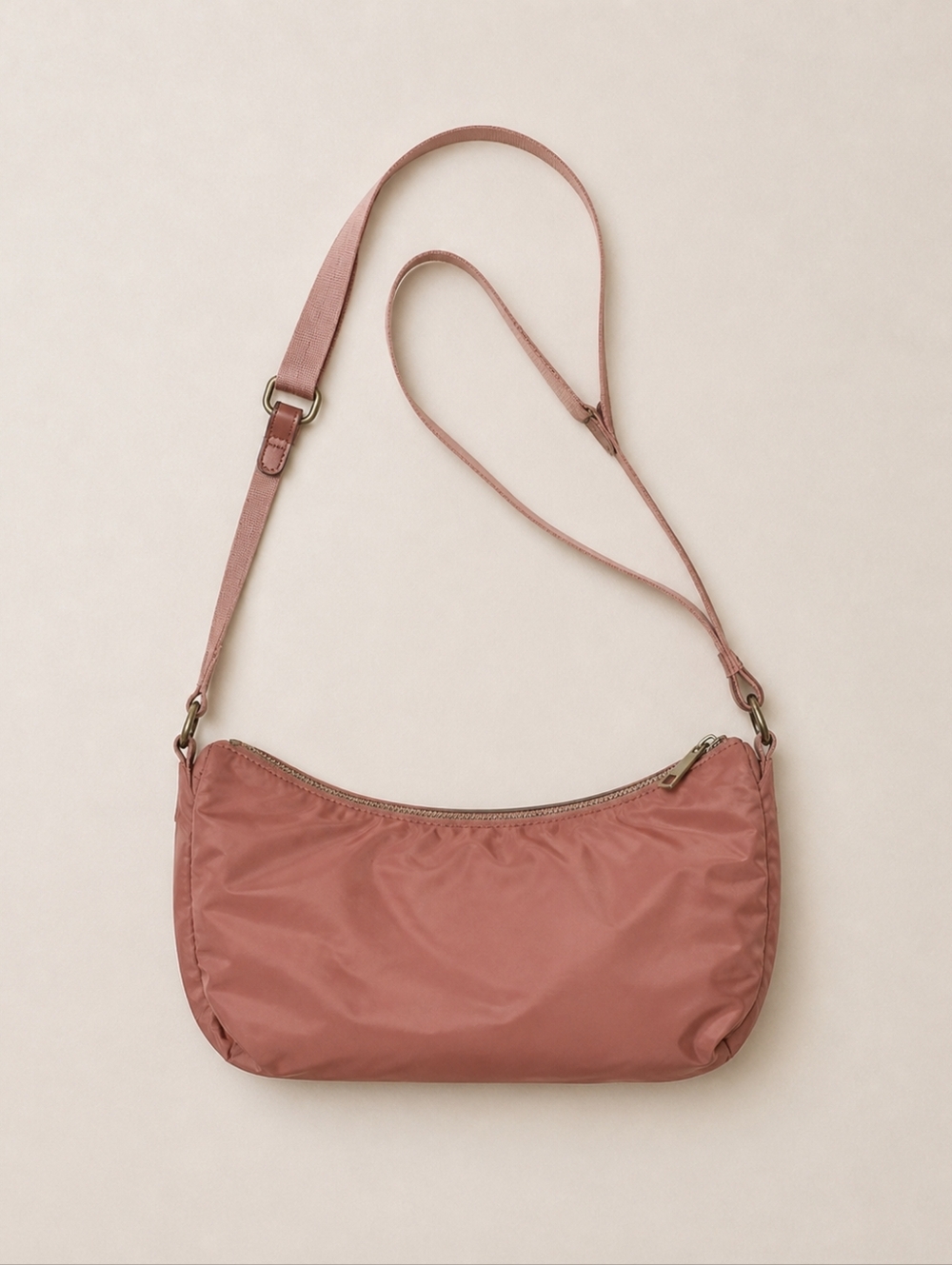 Target A New Day Dusty Rose Slouchy Crescent Hobo Crossbody Bag Sm Dumpling Y2K